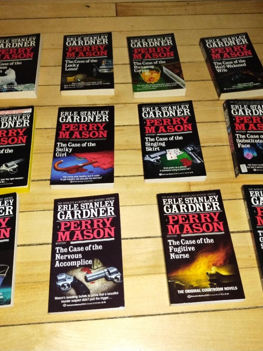 Lot #3 of Perry Mason from Elle Stanley Gardner Paperback books (1993 to 1995)